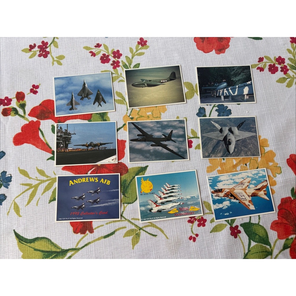 9 - 1993 Top Pilot Promo Cards Doolittle Raid US Air Force Navy Marines